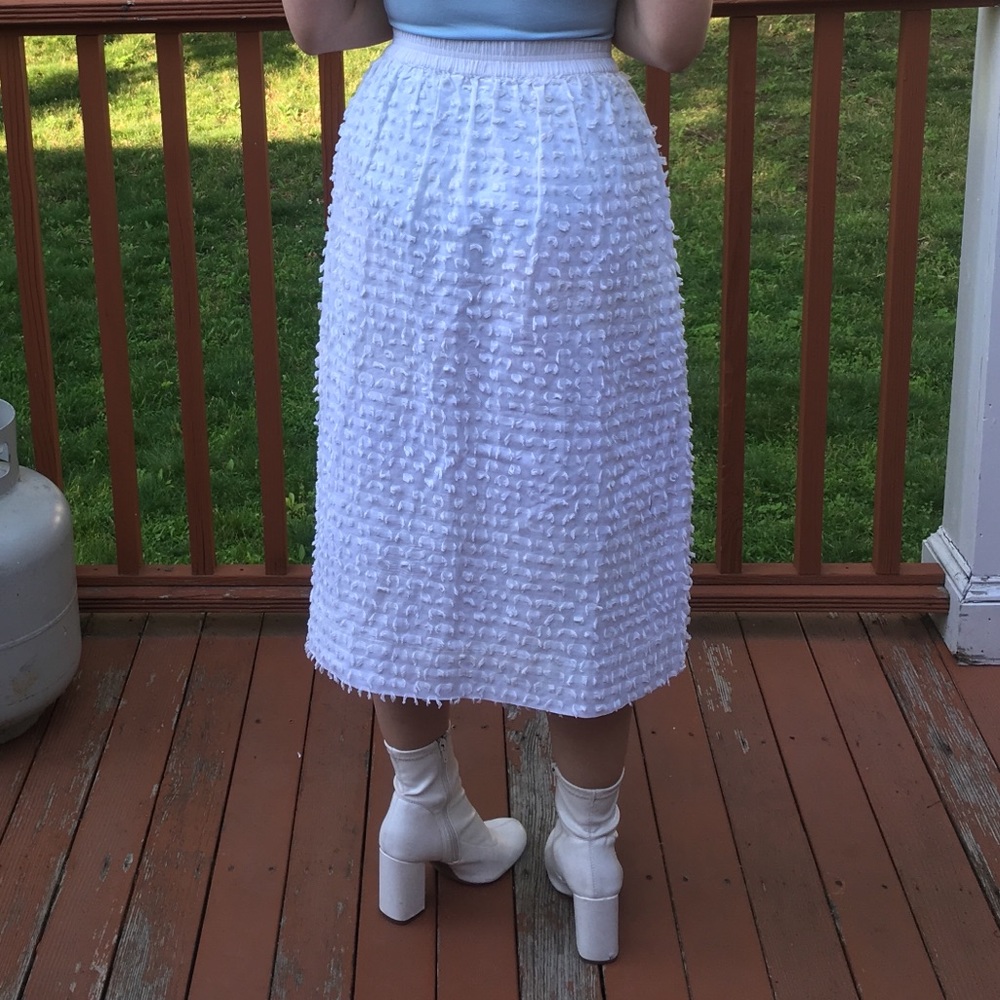J. Crew White Midi Skirt - Picture 2 of 3
